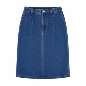 Jordache Studio Womens Size‎ 18 Denim Skirt Blue Pleated High Waist Vintage Midi